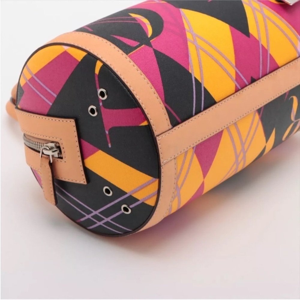 CHRISTIAN DIOR VINTAGE BY JOHN GALLIANO 2004 ARGYLE PRINT BOWLER BAG - Picture 4 of 12